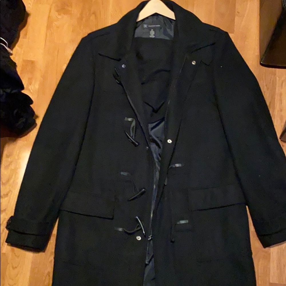 INC Co Toggle Winter Coat Black